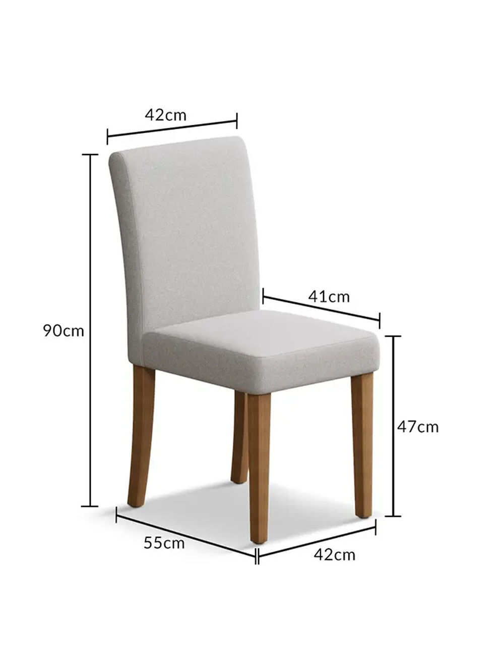Thumbnail: Lila Fabric Dining Chairs (Pair)