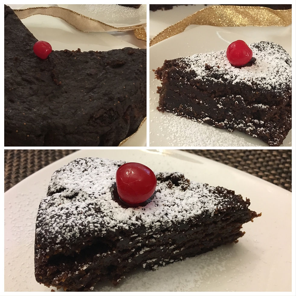 8" Black Fruit Rum Cake