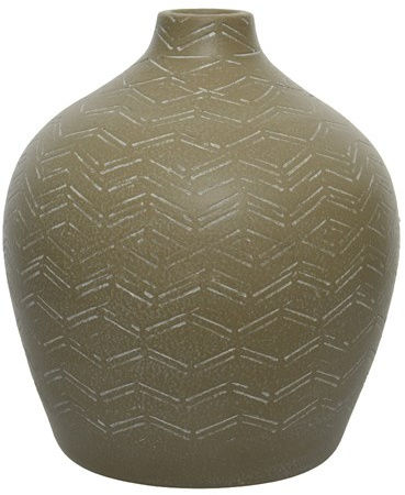 Terracotta Patterned Vase 24cm