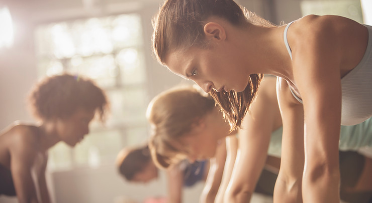 Girls Doing Push Ups