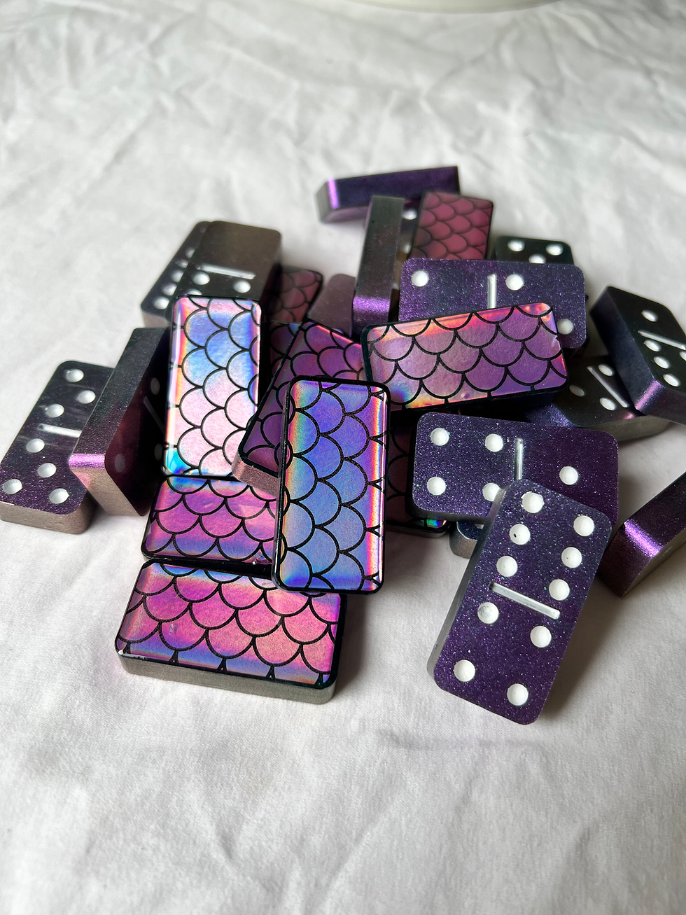 Thumbnail: Holo Mermaid Luxe Dominoes