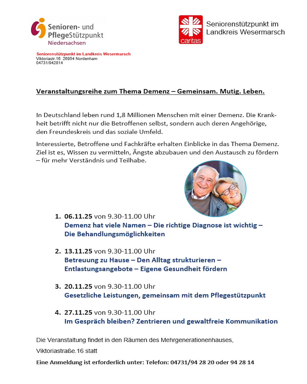 Veranstaltungsreihe zum Thema Demenz