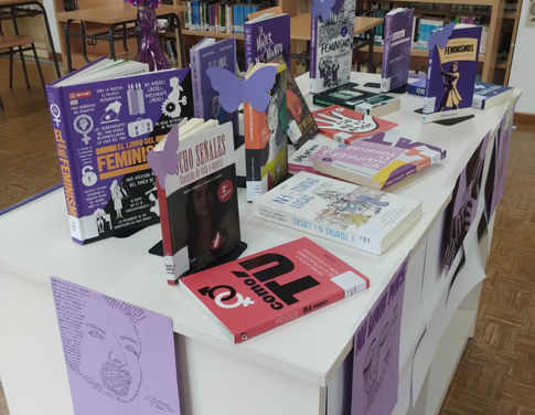 Imagen de la seleccion de libros en la biblioteca
