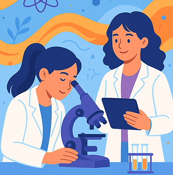 Imagen de dos mujeres trabajando en un laboratorio