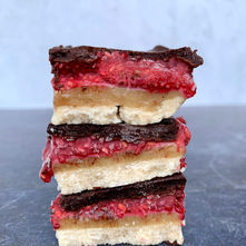 Raspberry Twix Bars