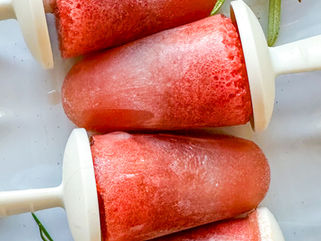 Watermelon Rosemary Popsicles: Wholesome, Hydrating + Toddler-Approved