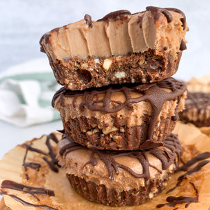 Mini Mocha Pies - NO BAKE | (Gluten Free + Plant Based)