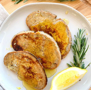 Lemon Rosemary French Toast | Paleo + Gluten Free