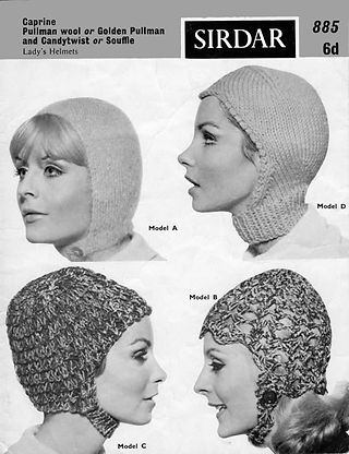 (1960s) Knit helmets