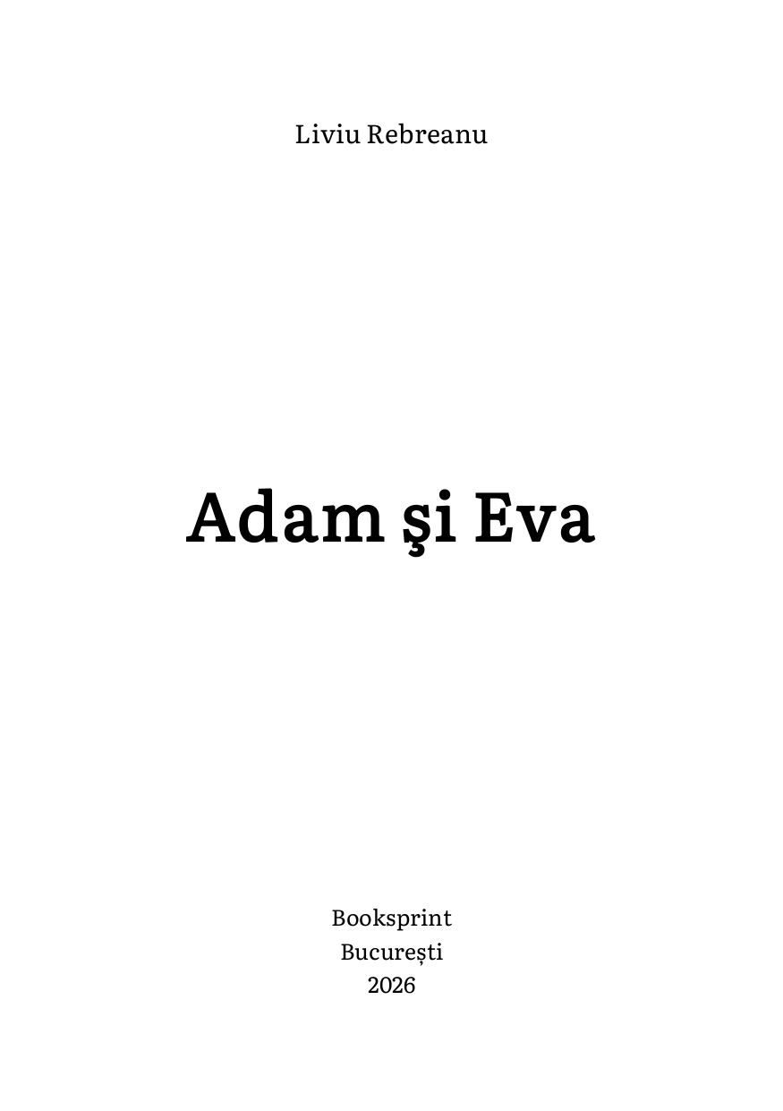 Miniatură: Adam şi Eva - Liviu Rebreanu