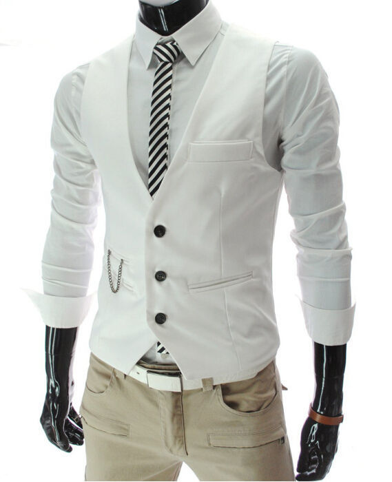 Miniatura: 2026 New Arrival Dress Vests For Men Slim Fit Mens Suit Vest Male Waistcoat Gile