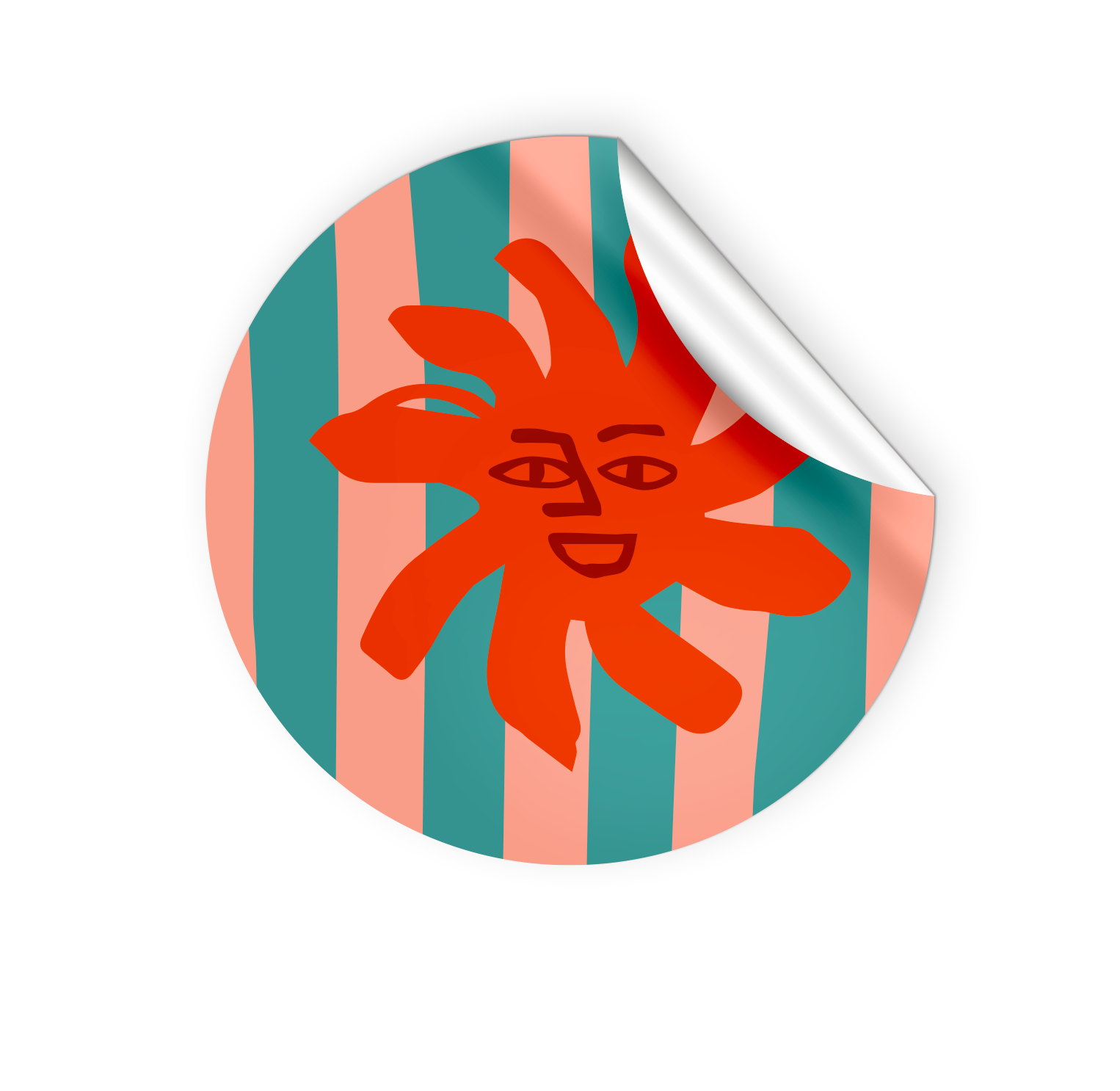 sticker soleil du collectif riviera