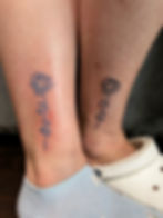 Matching Tiny Tattoo Flowers