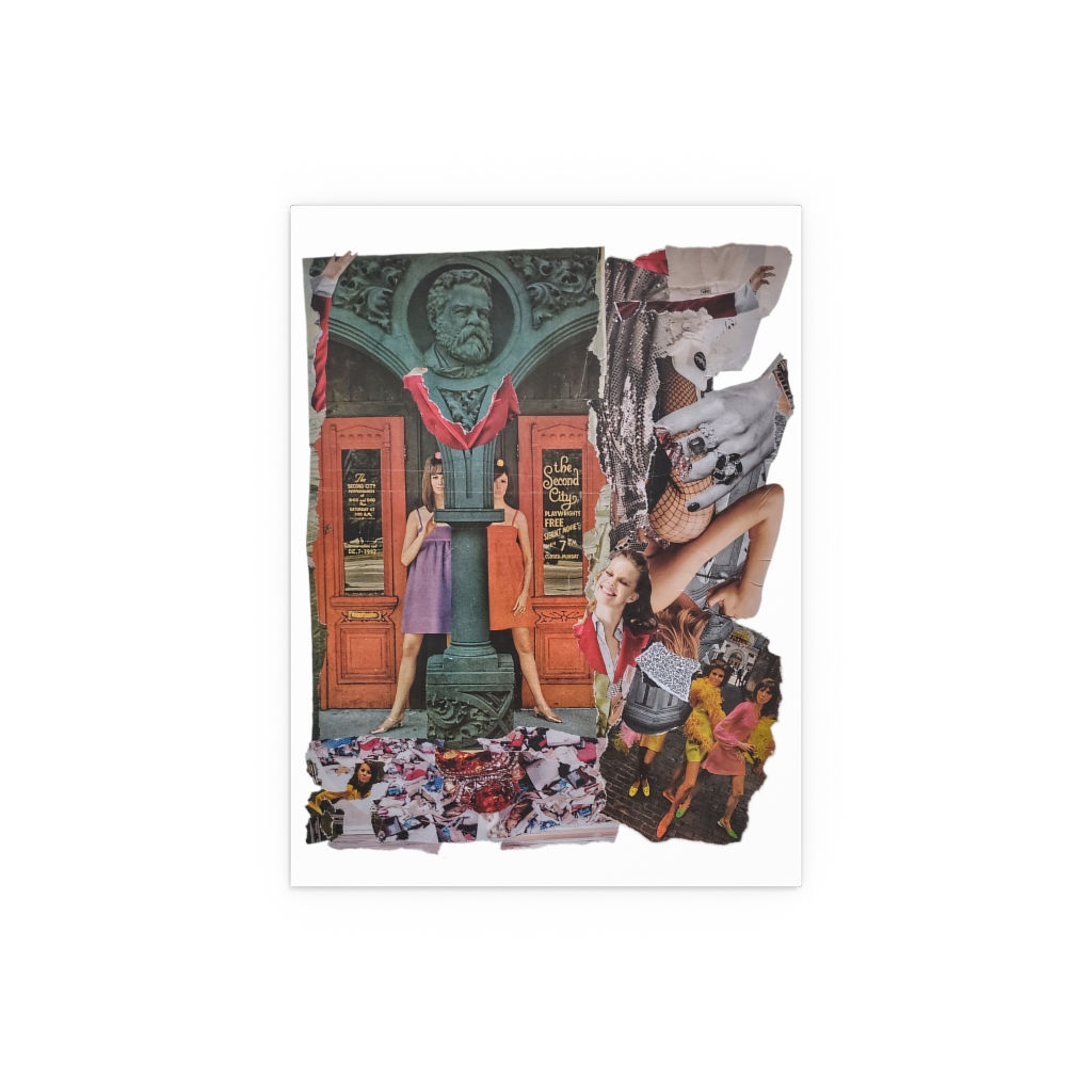 silk posters of "dreams of hahaheehee" analog collage