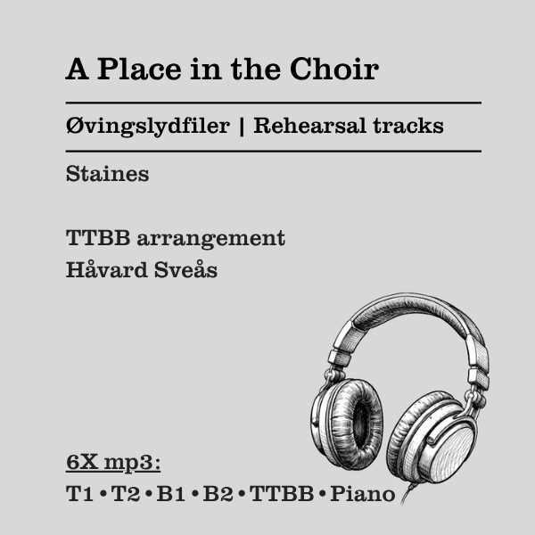 A place in the choir TTBB rehearsal tracks