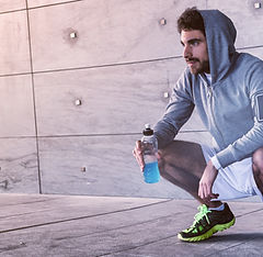 Athlete-crouched