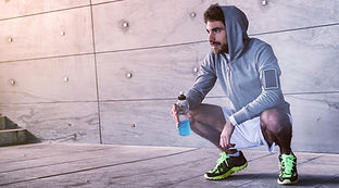 Athlete-crouched