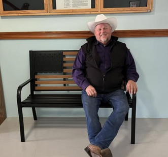 Cochran is the lucky recipient of NCRC' s Patriot Bench