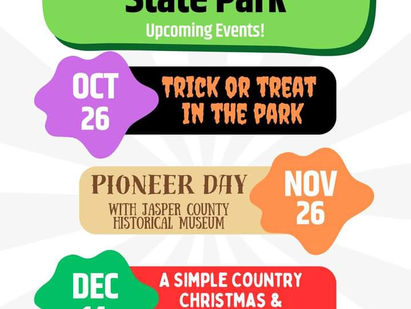 Martin Dies Jr State Park to host several family events