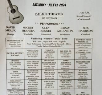 Kirbyville Area Heritage Society Presents: Kirbyville Country Music Show