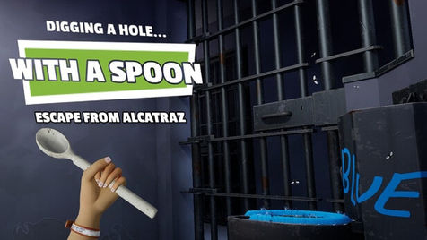 DIGGING A HOLE... WITH A SPOON... ESCAPE FROM ALCATRAZ EN INGLÉS PC