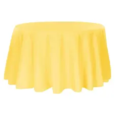 Gold polyester tablecloth. bright yellow tablecloth