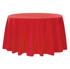 Red polyester tablecloth. red wedding. red themed birthday party 