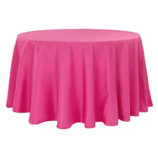 Fuchsia polyester tablecloth. magenta tablecloth 