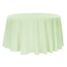 Sage green polyester tablecloth. green wedding, green tablecloths