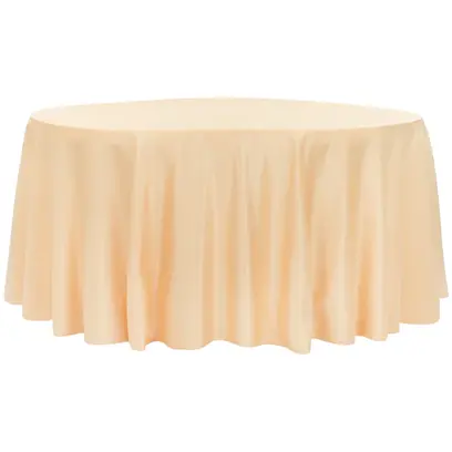 Peach satin tablecloth.webp