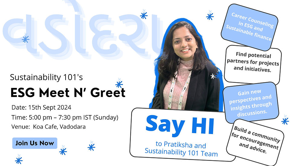 ESG Meet n' Greet - Sustainability 101