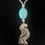 Thumbnail: Turquoise and Sterling Silver Kokopelli Necklace
