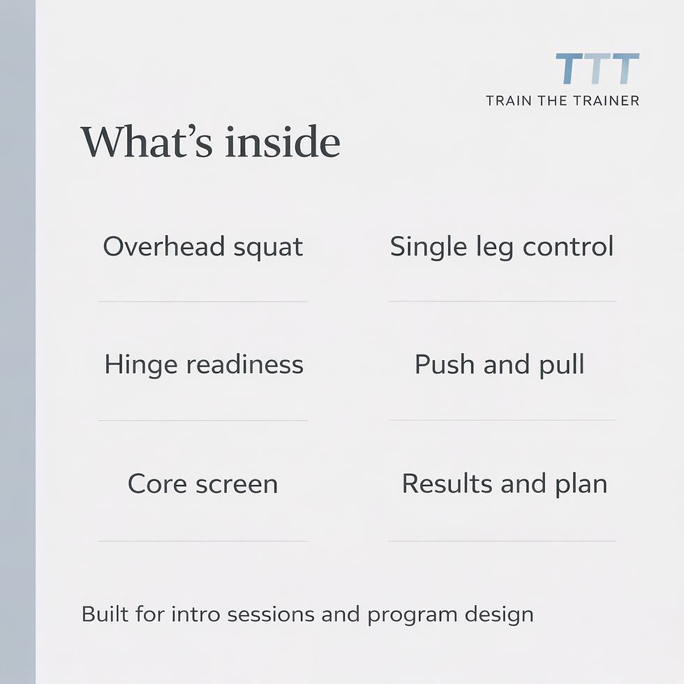 Thumbnail: Movement assessment worksheet contents