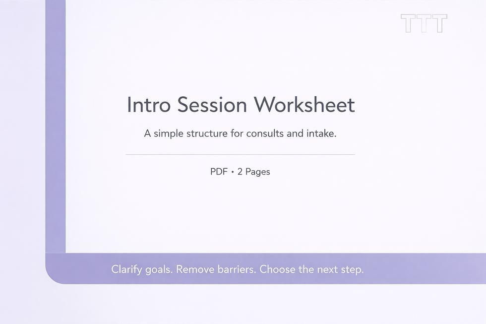 Thumbnail: Intro Session Worksheet