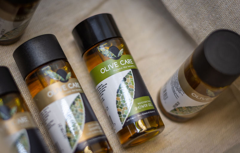 milos, greece, sea view,  casa anna boutique houses, suite, vacation, holidays, sea view, bathroom, Olive Care Cosmetic Products (Bath amenities)
