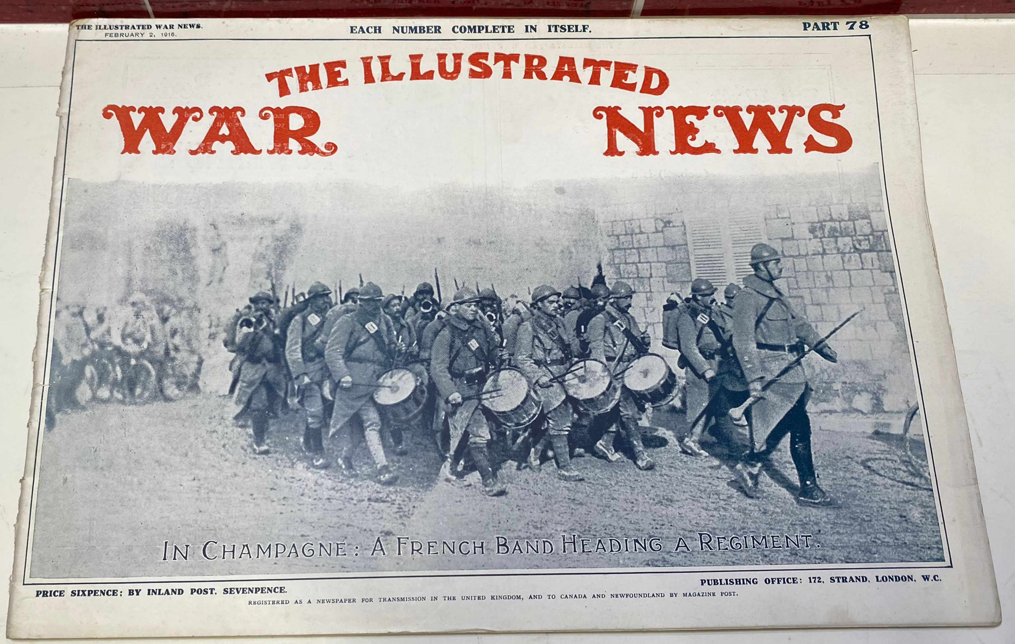 THE ILLUSTRATED WAR NEWS #78. 1916