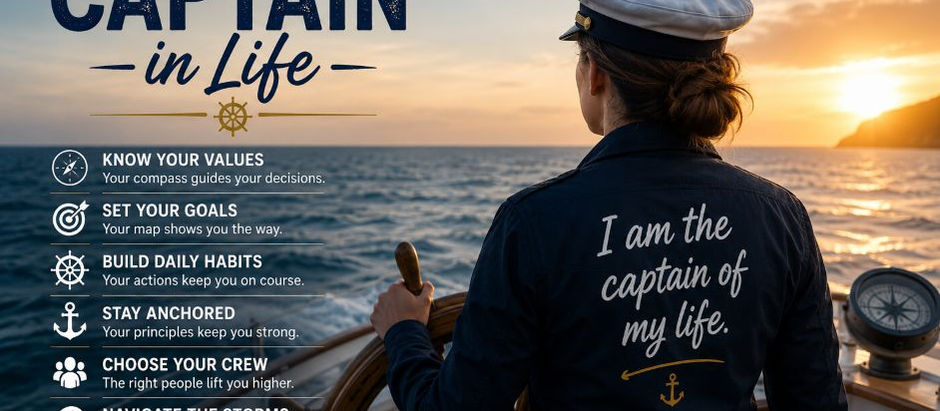 How to be a captain in life by taking control of your future and leading yourself with purpose