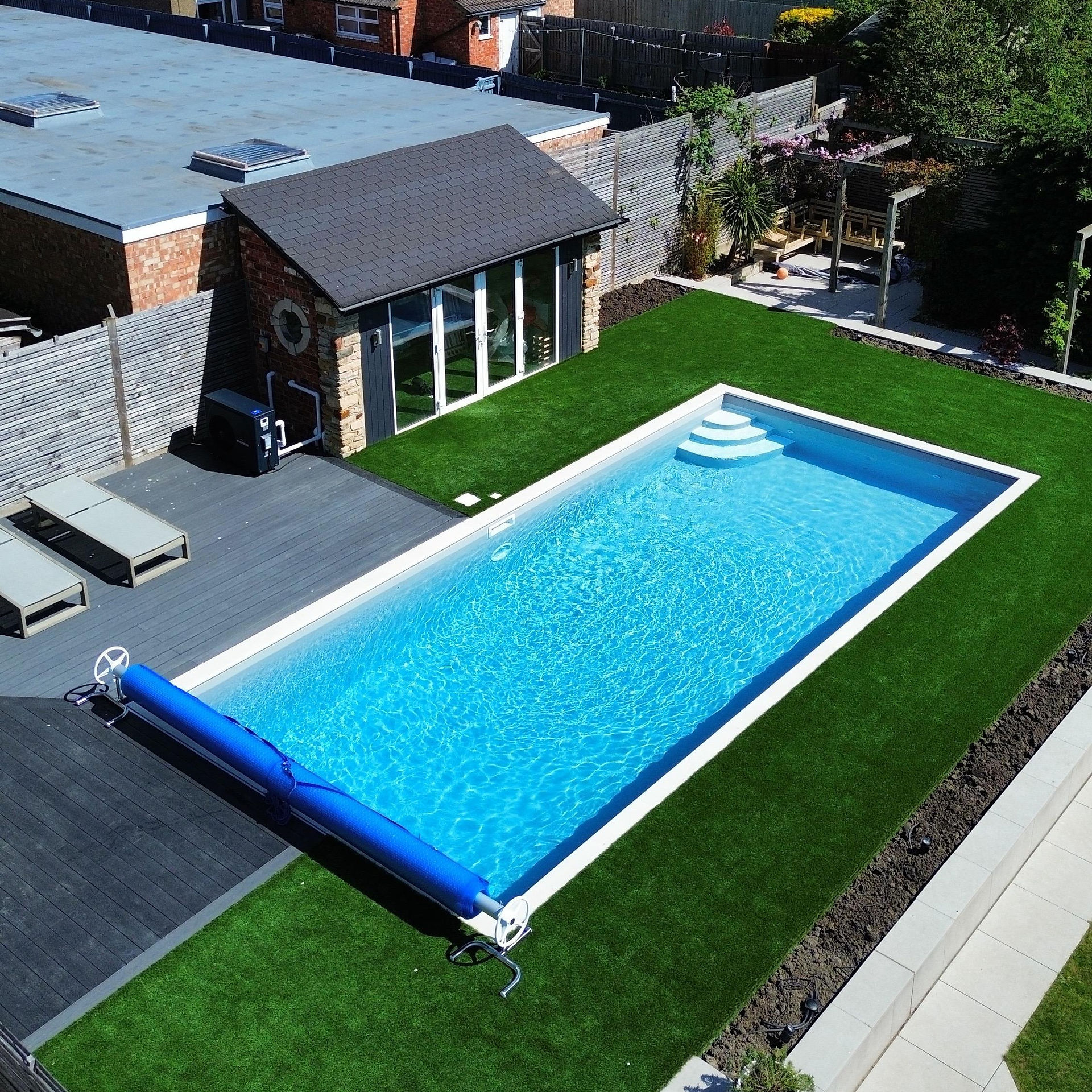 After pool renovation in Northamptonshire
