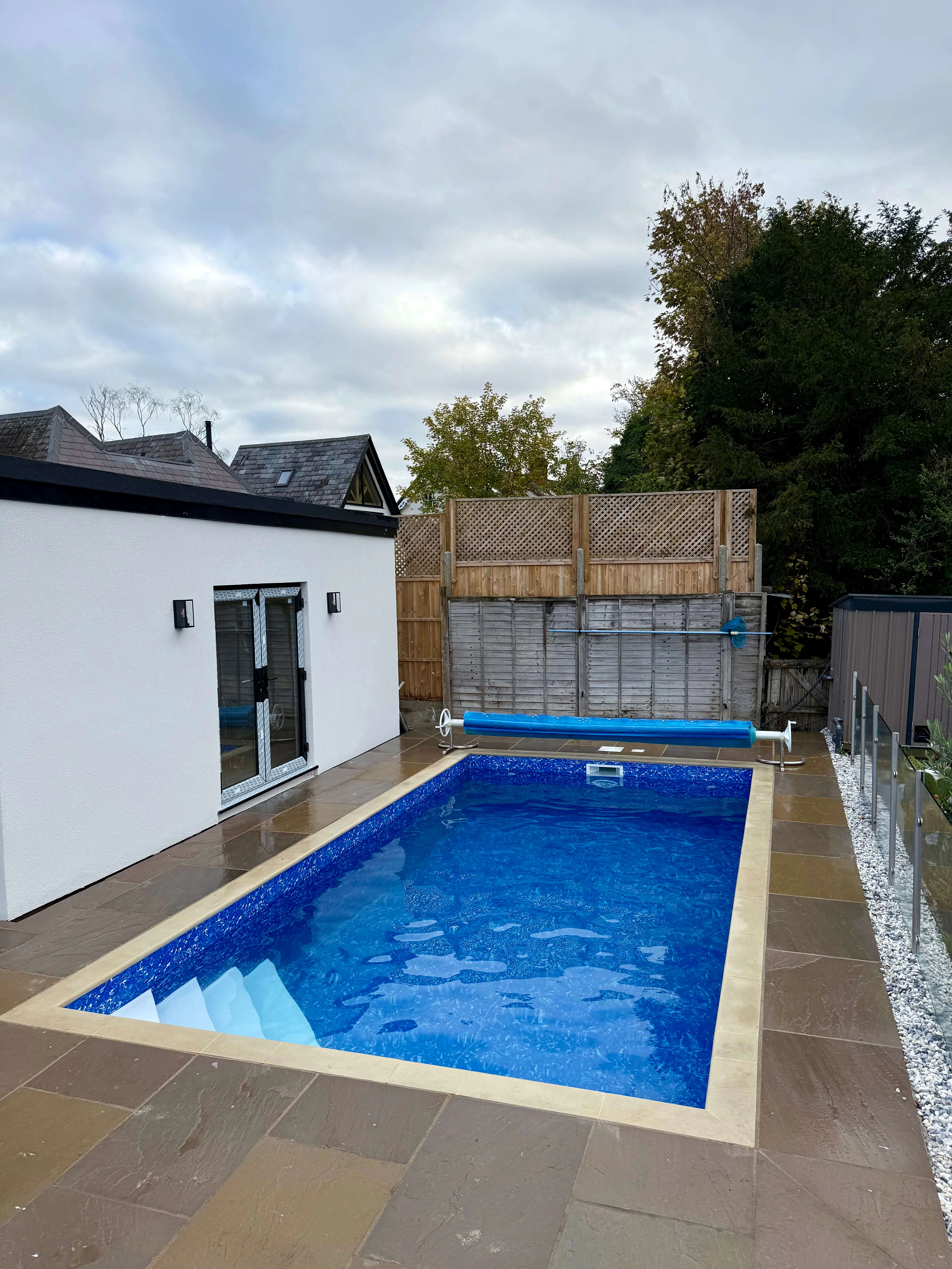 Finished renovation of swimming pool in Essex
