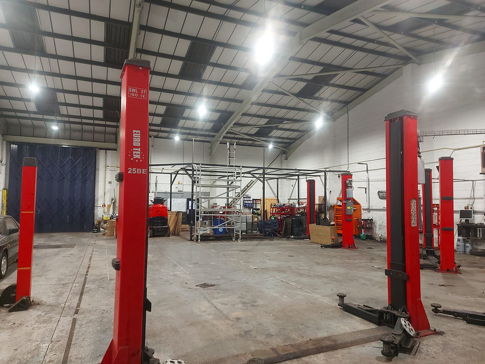 Lighting upgrade - LED battens at car garage