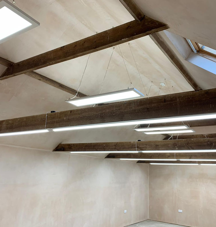 LED batten lighting installation