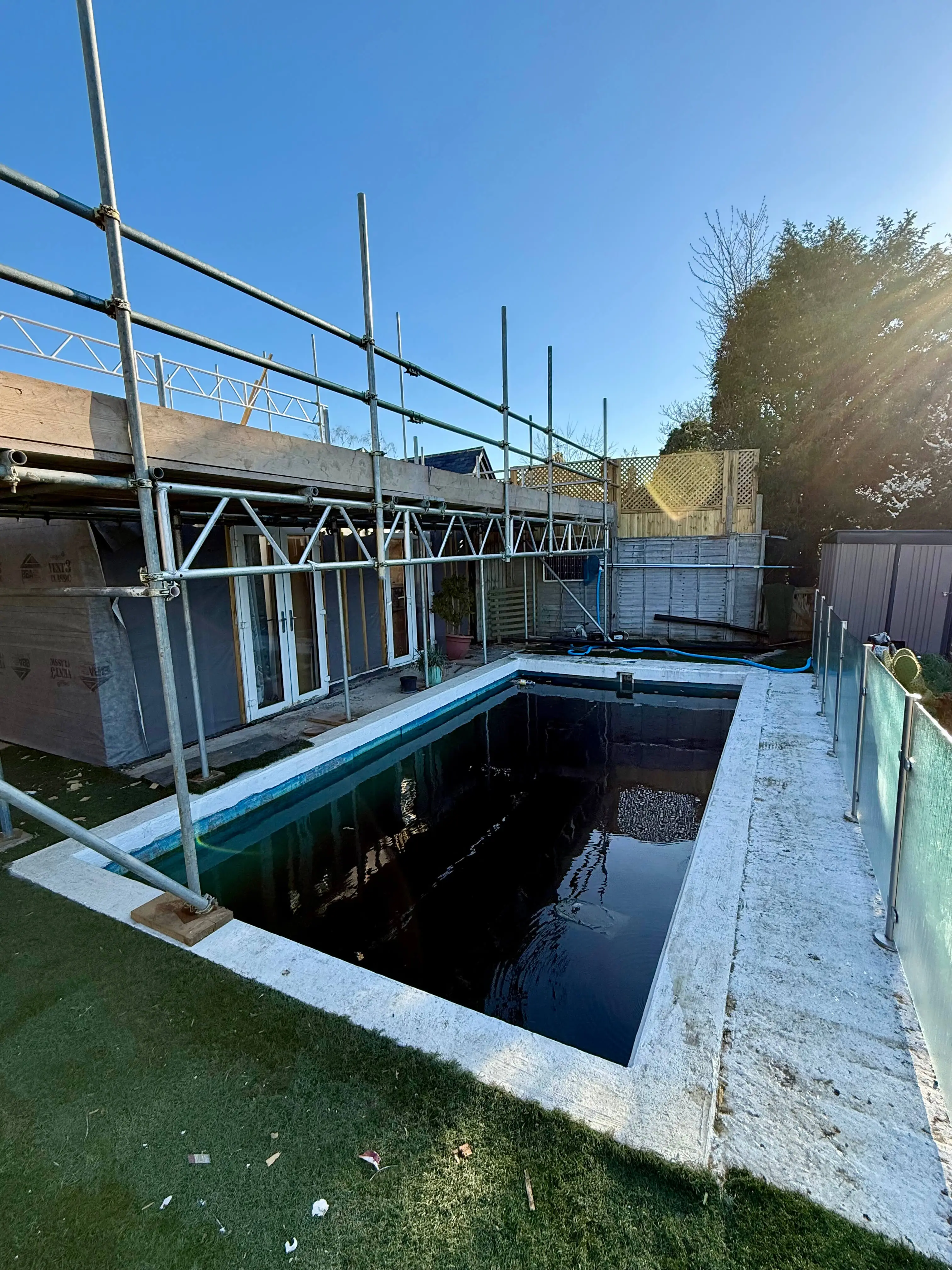Swimming pool renovation in Essex