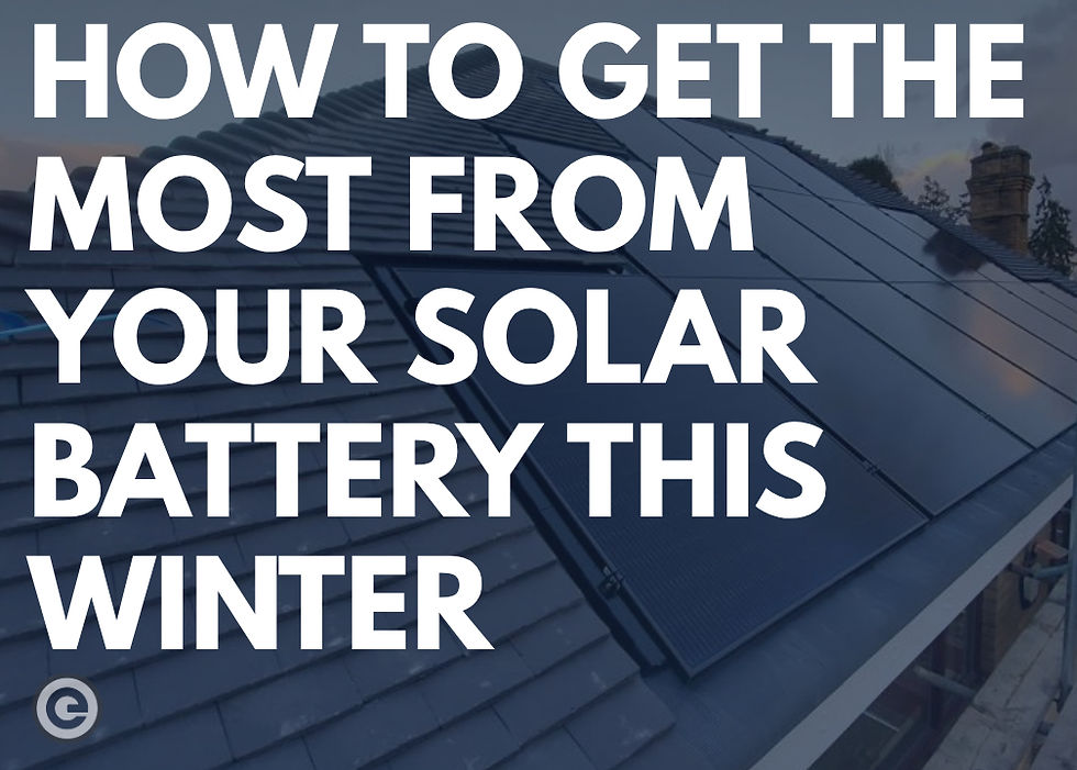 How to Get the Most From Your Solar Battery System This Winter