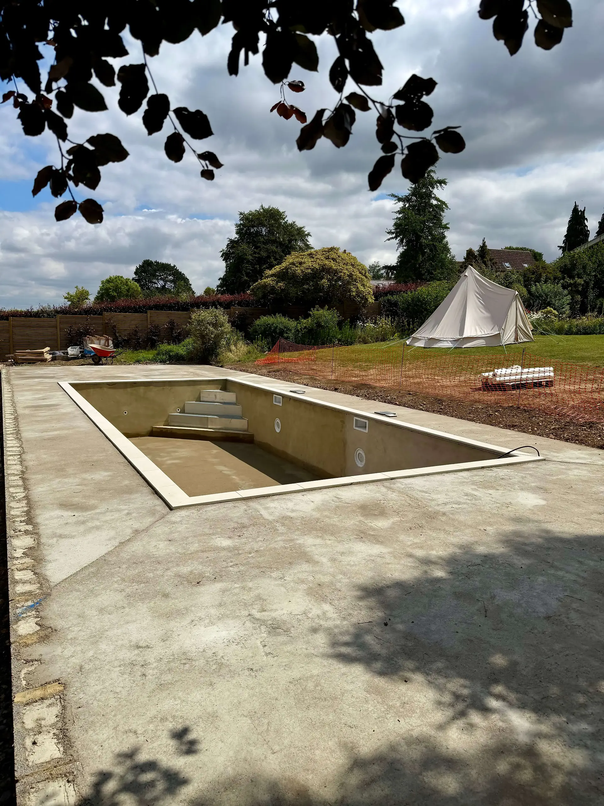 New build swimming pool in Rutland Water