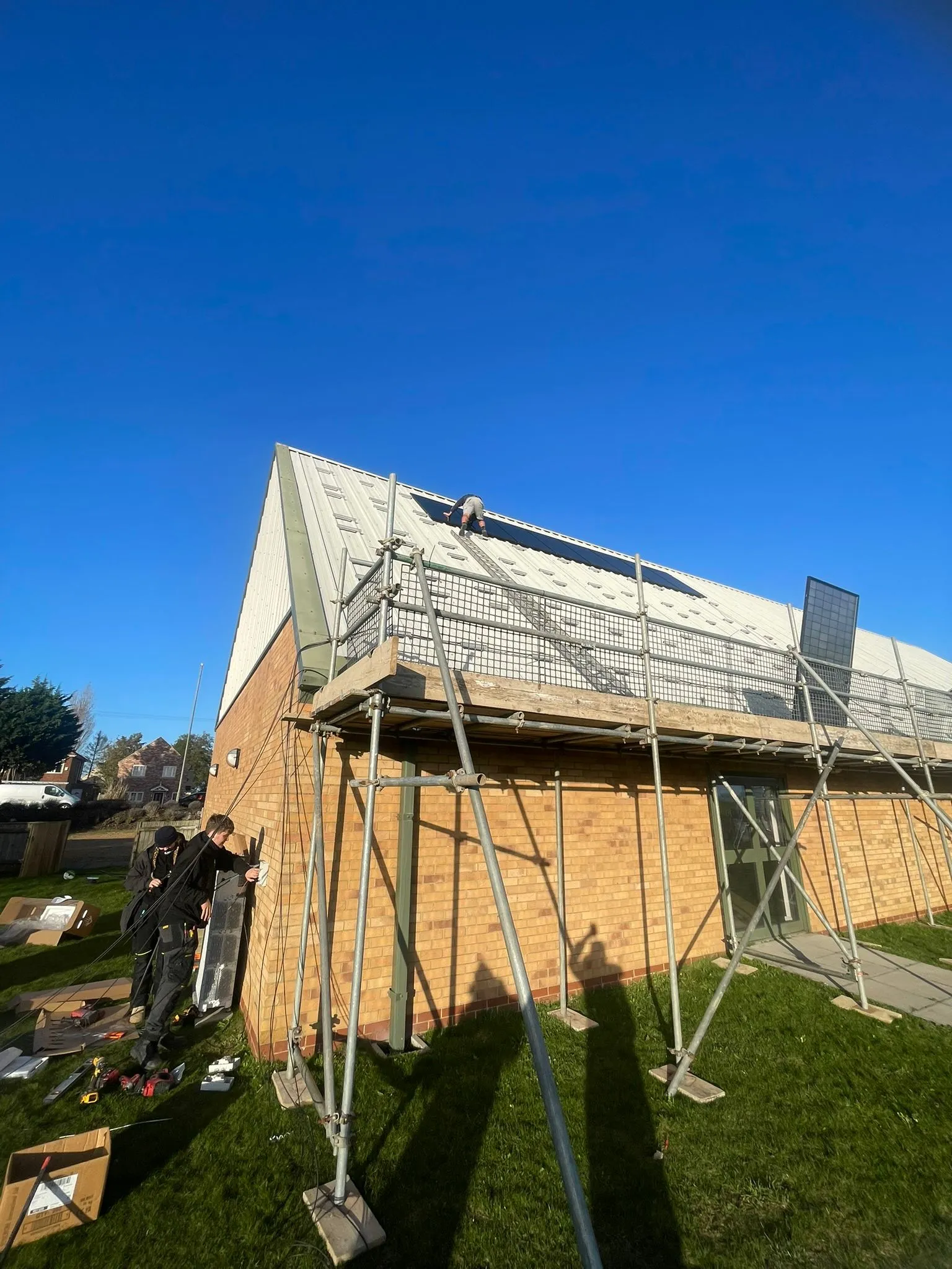 solar panel and battery installation eastrea