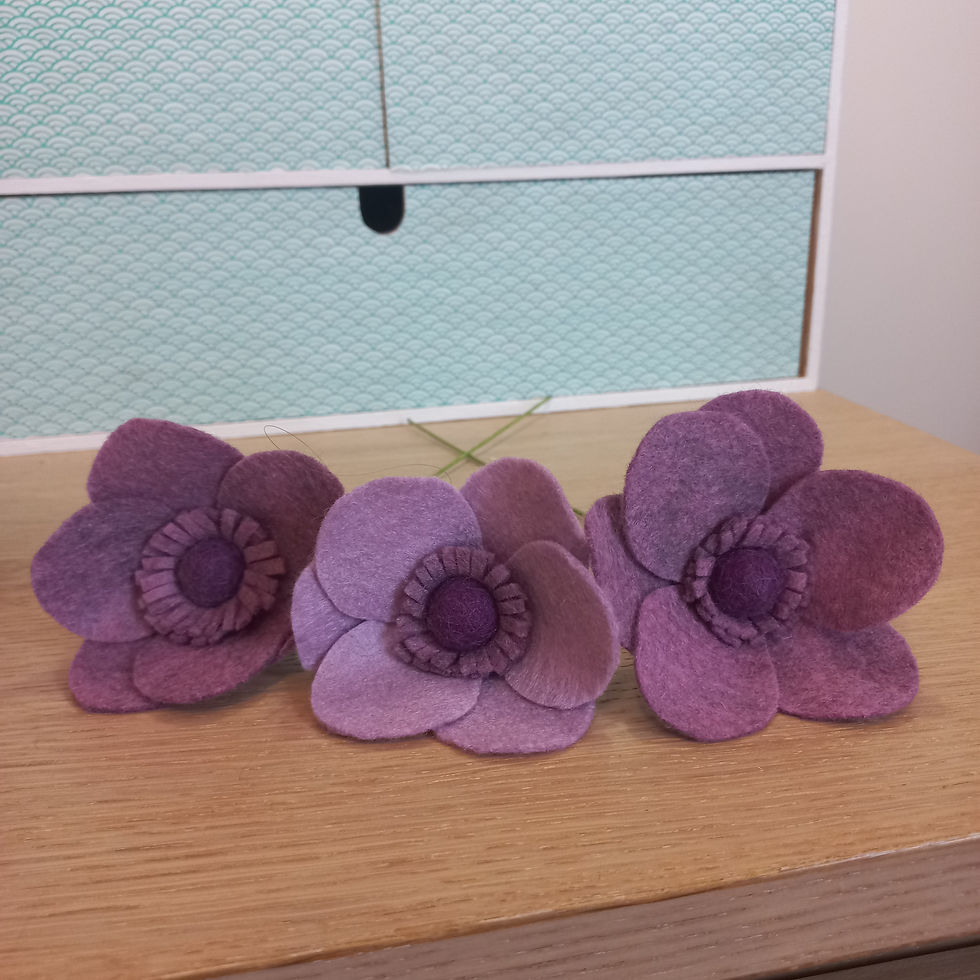 Miniature : Anémone violette claire