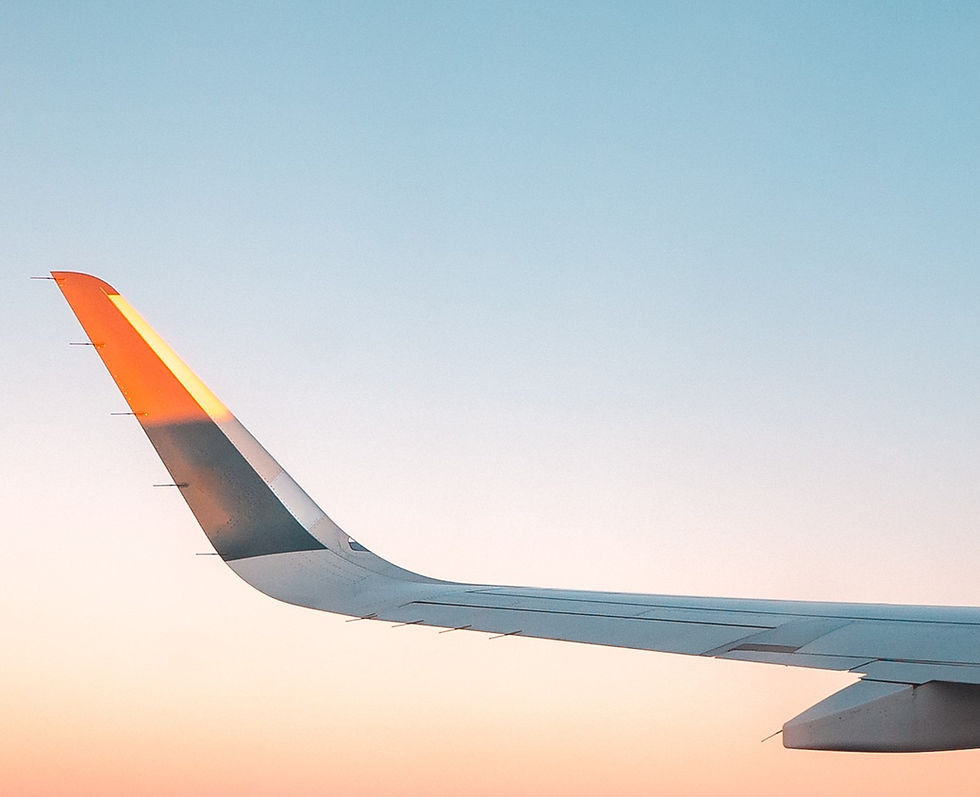 Airplane Wing View