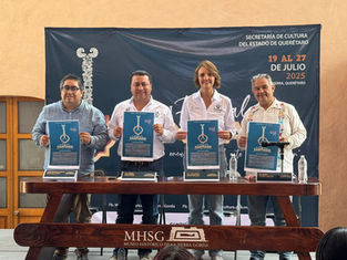 Anuncia López Birlain el XXVI Festival de Santiago de Jalpan de Serra