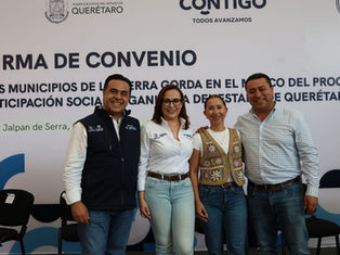 Firman convenios para impulsar la participación social en la Sierra Gorda
