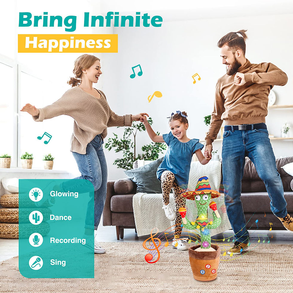 Miniatura: Talking Cactus Baby Toy Dancing Cactus Repeats What You say for Kids with Englis